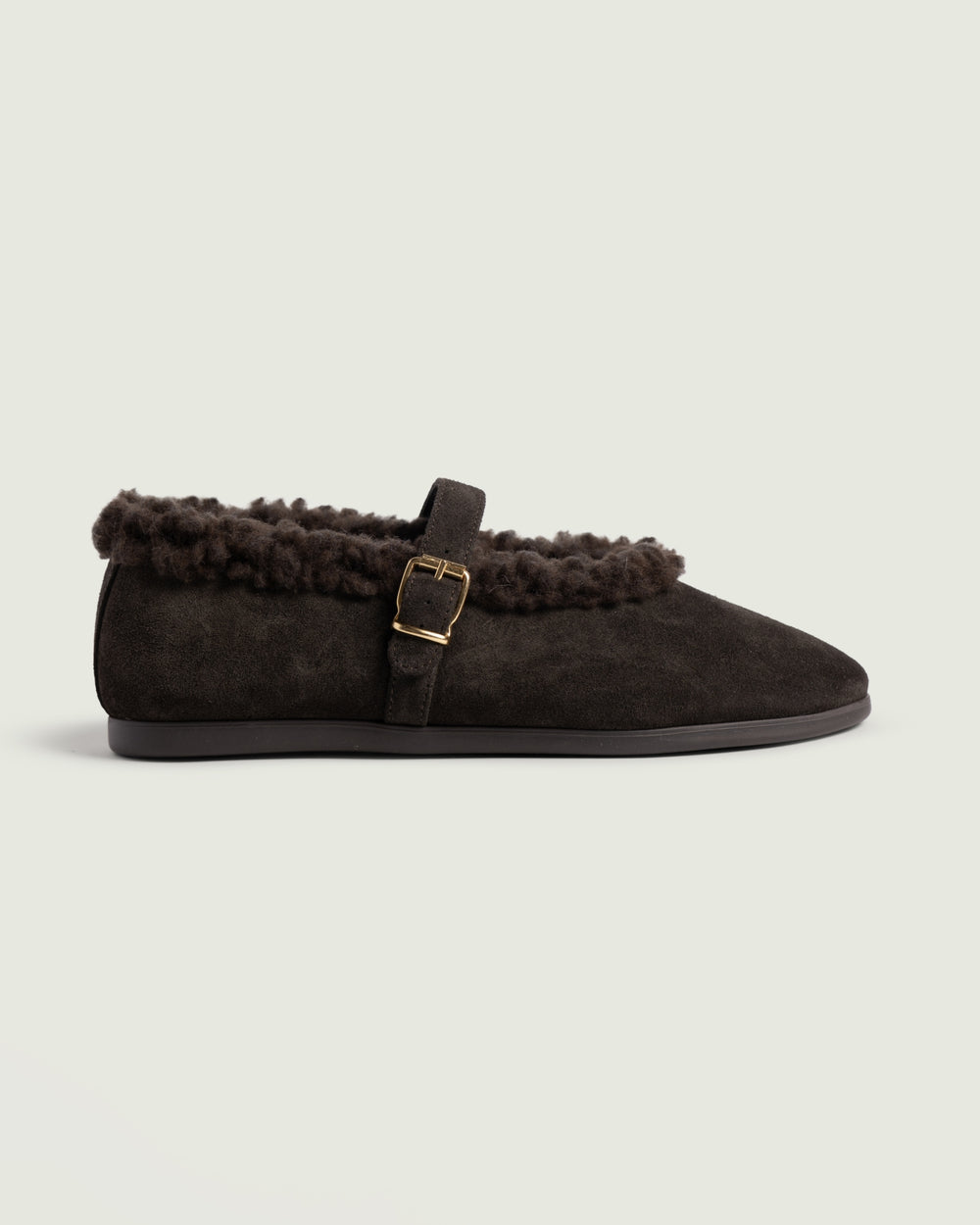 St. Moritz Ballet Flats - Suede | Dark brown
