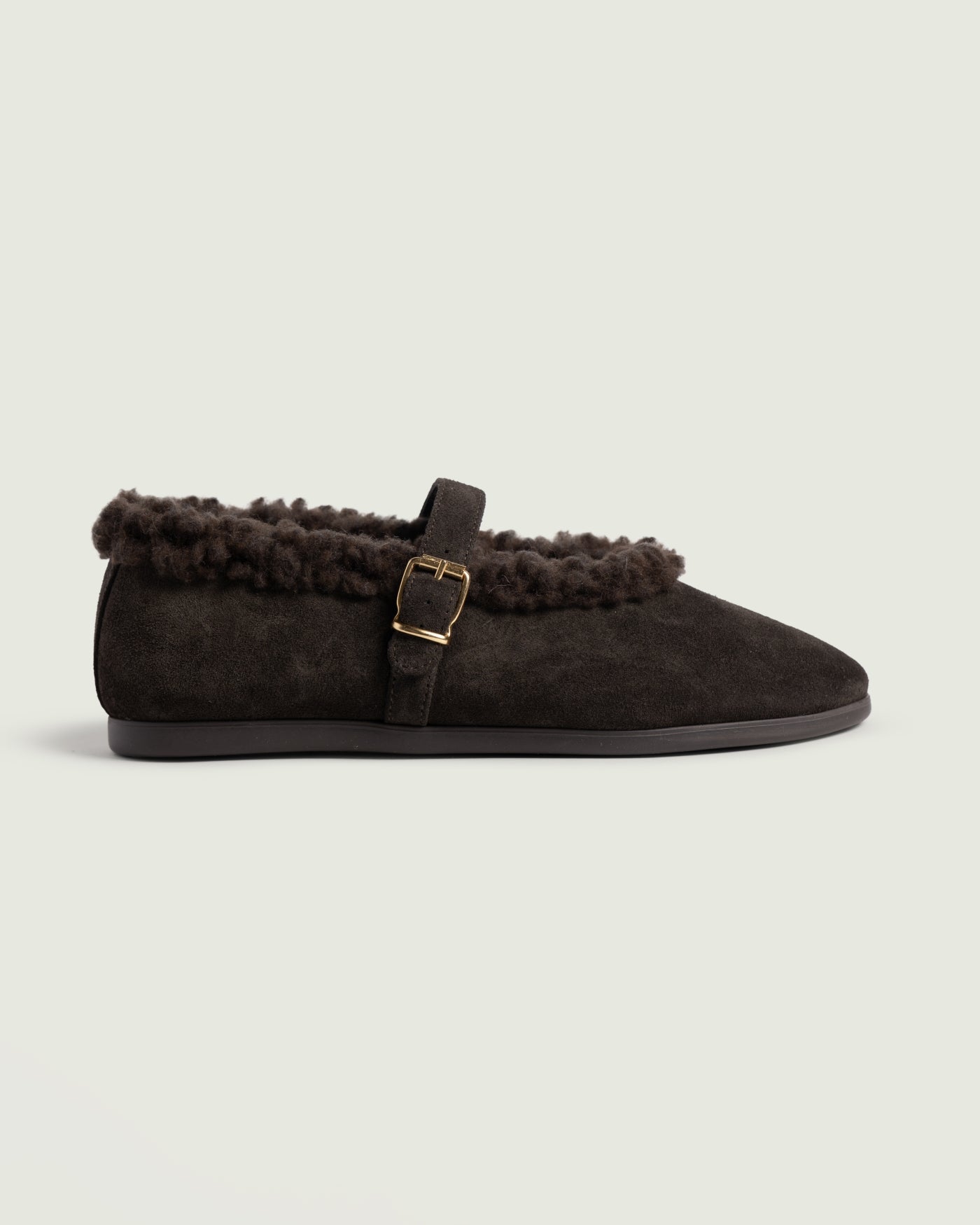 St. Moritz Ballet Flats - Suede | Dark brown