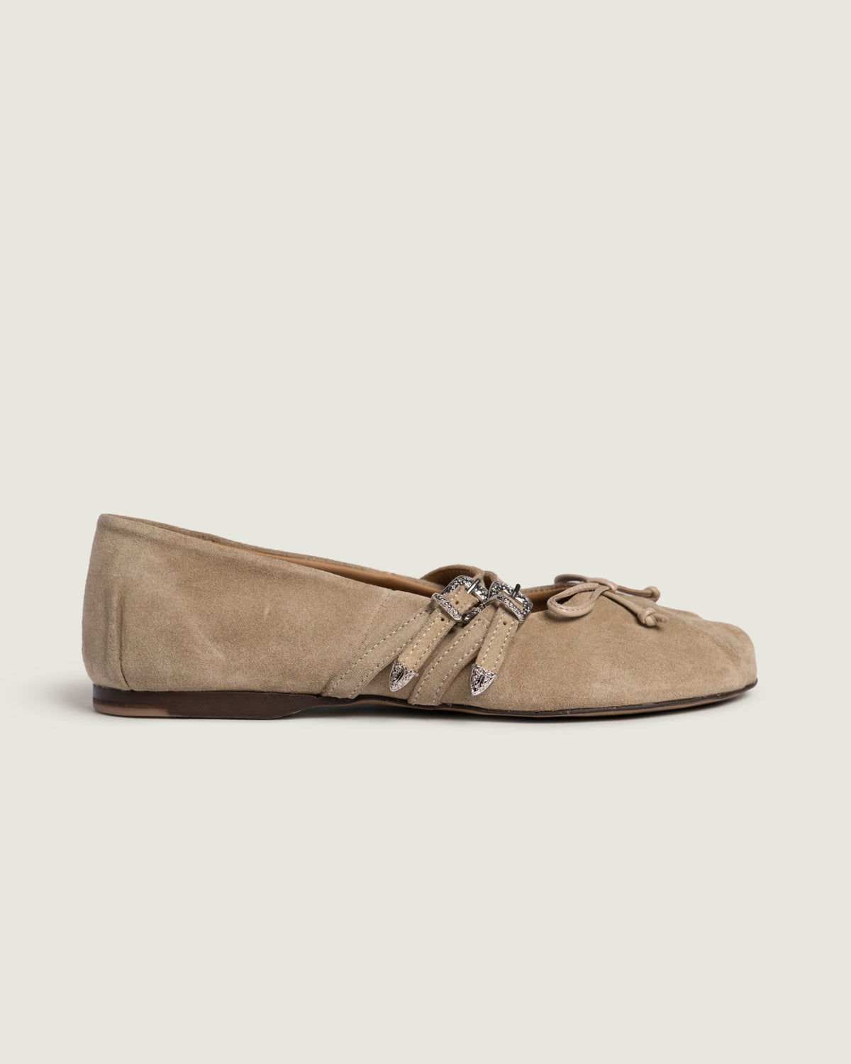 Vita Ballerina Western - Suede | Light camel
