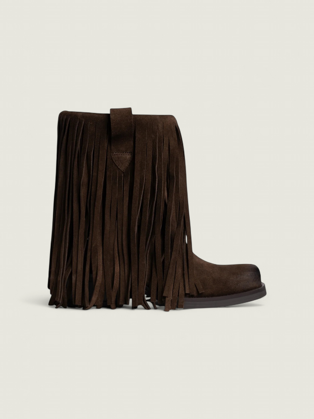 Dallas Boot Fringe | Dark brown