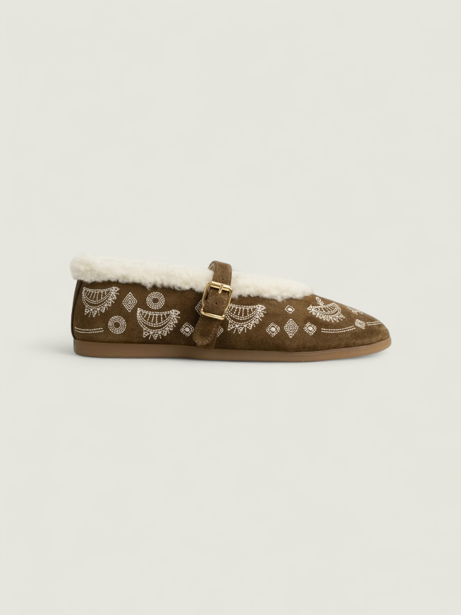 St. Moritz Ballet Flats Bohemian - Suede | Tabacco