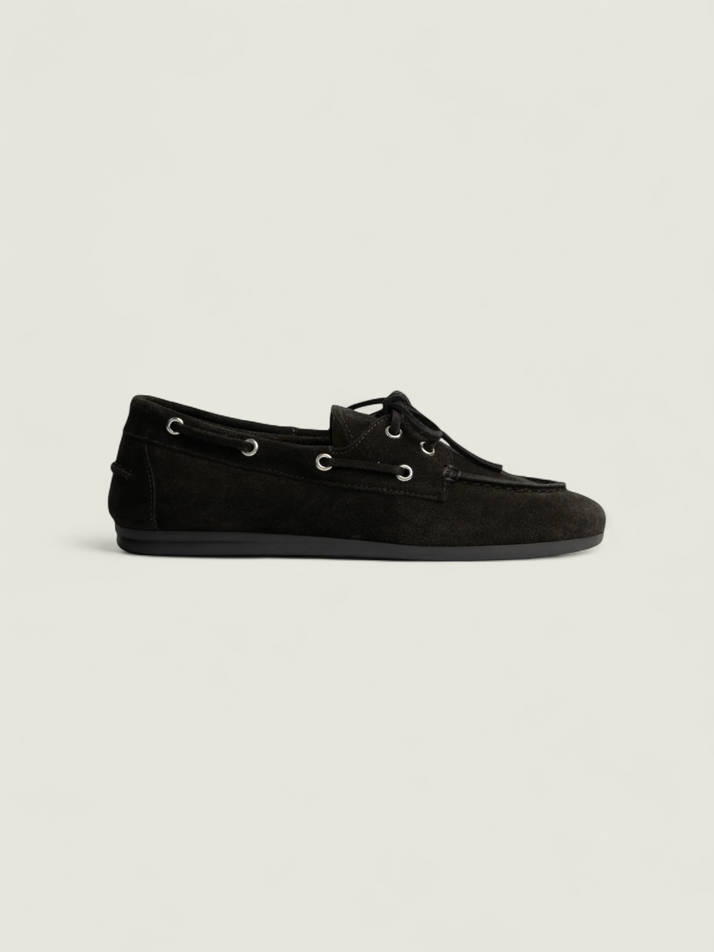 Boat Loafer - Suede | Charcoal