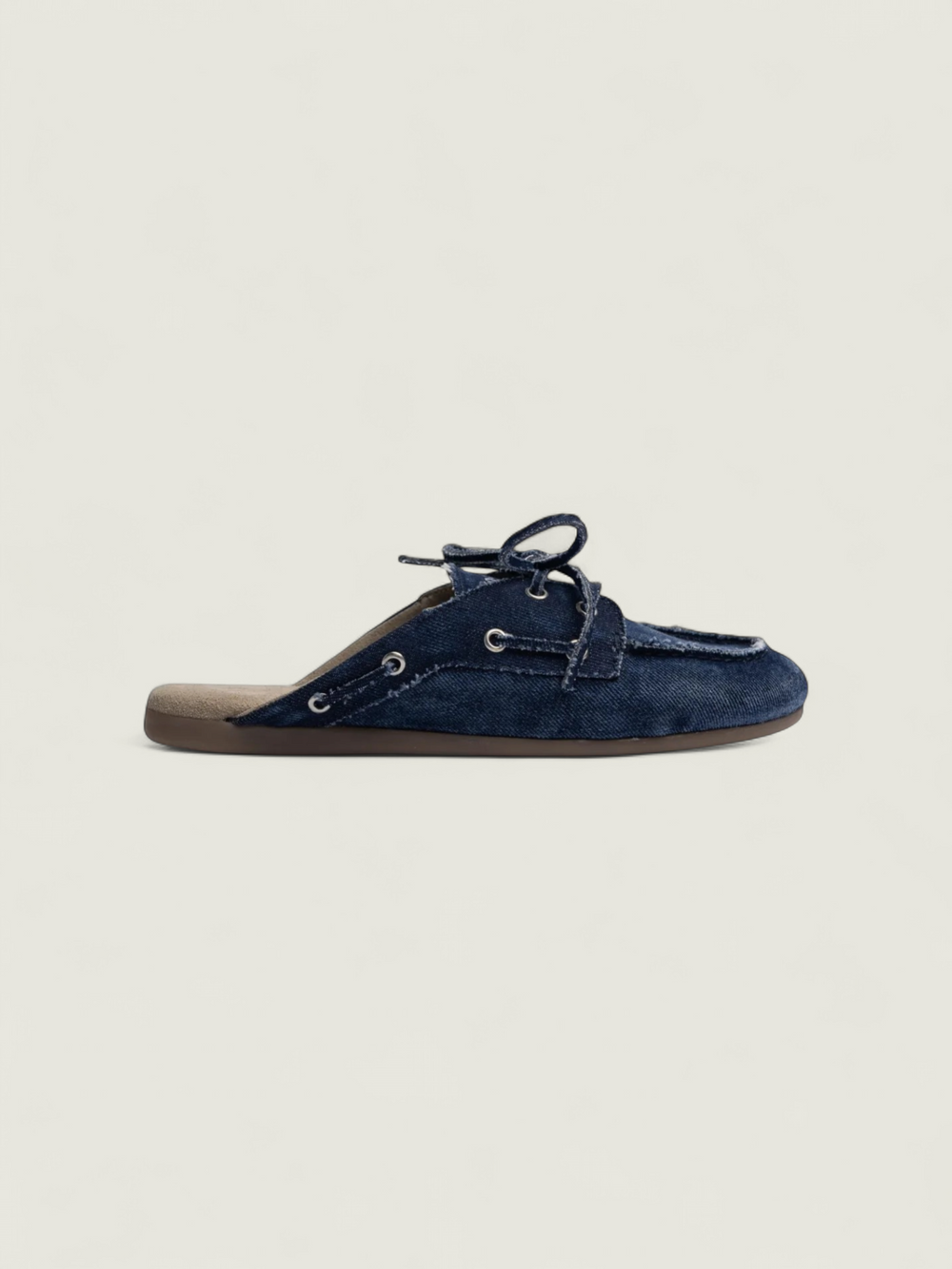 Boat Loafer Mule - Denim | Dark blue