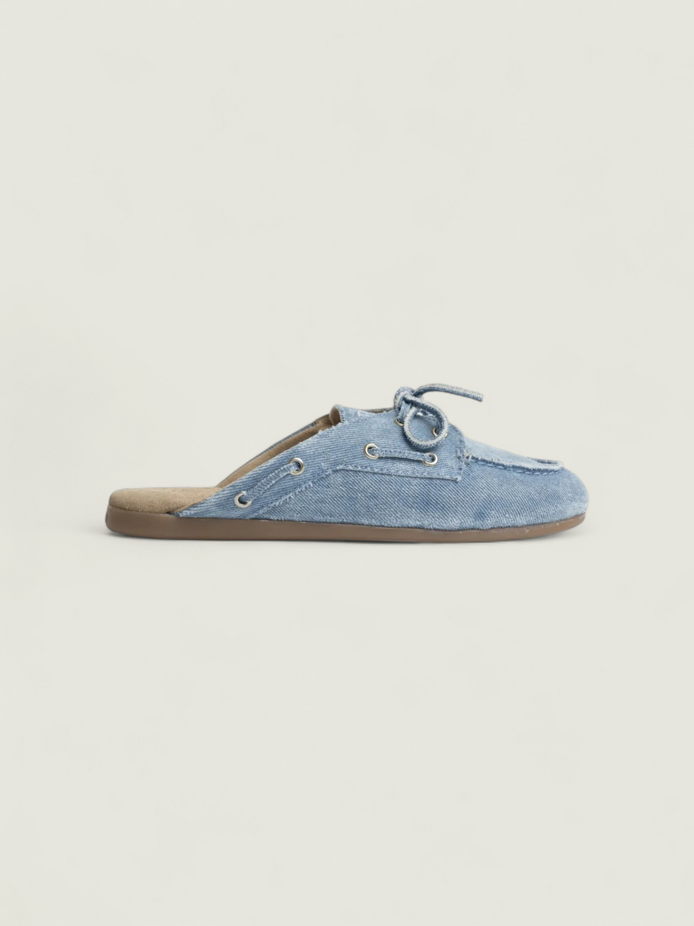 Boat Loafer Mule - Denim | Light blue