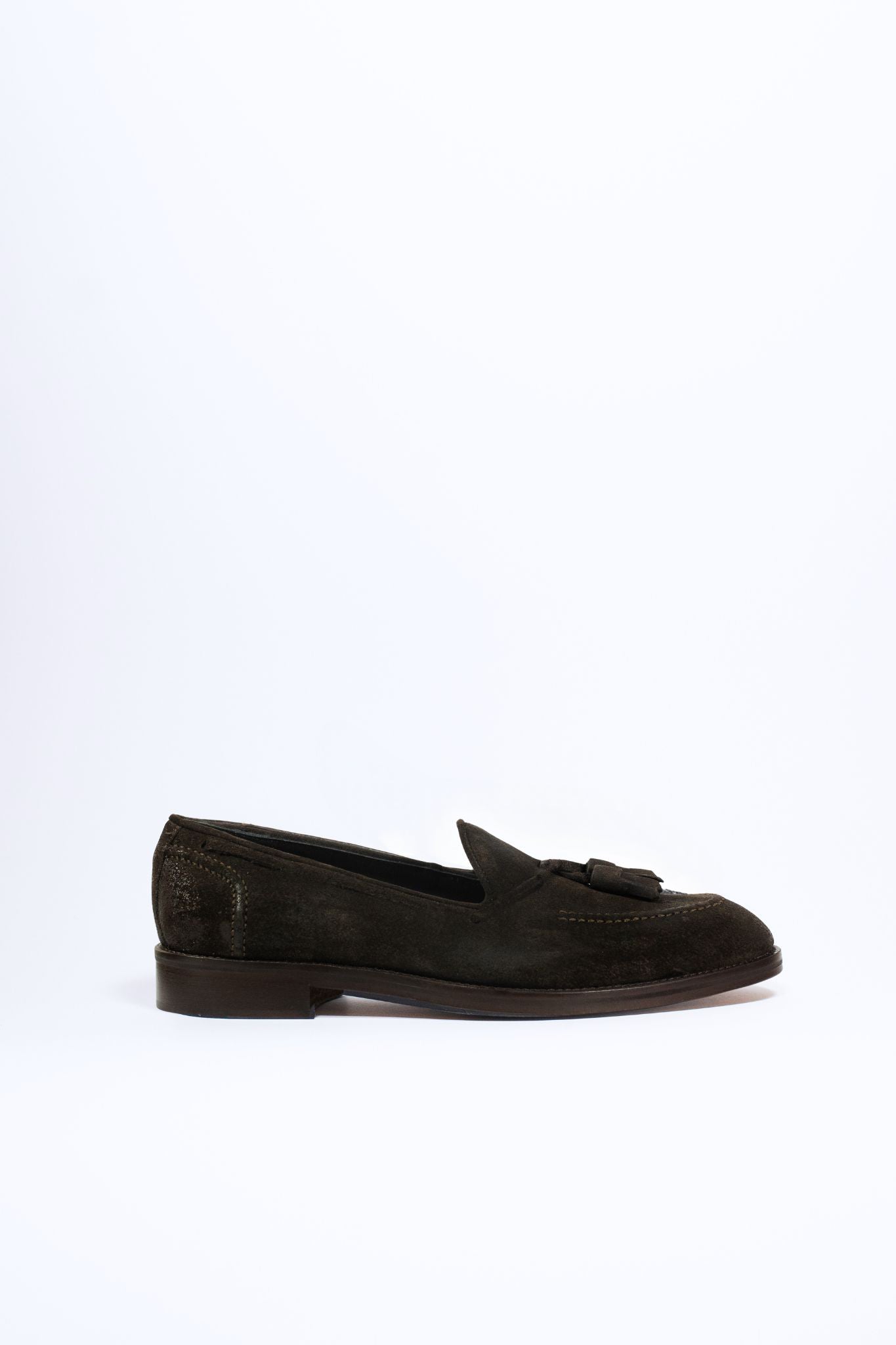 Italian Tassel Loafers - Dark Brown