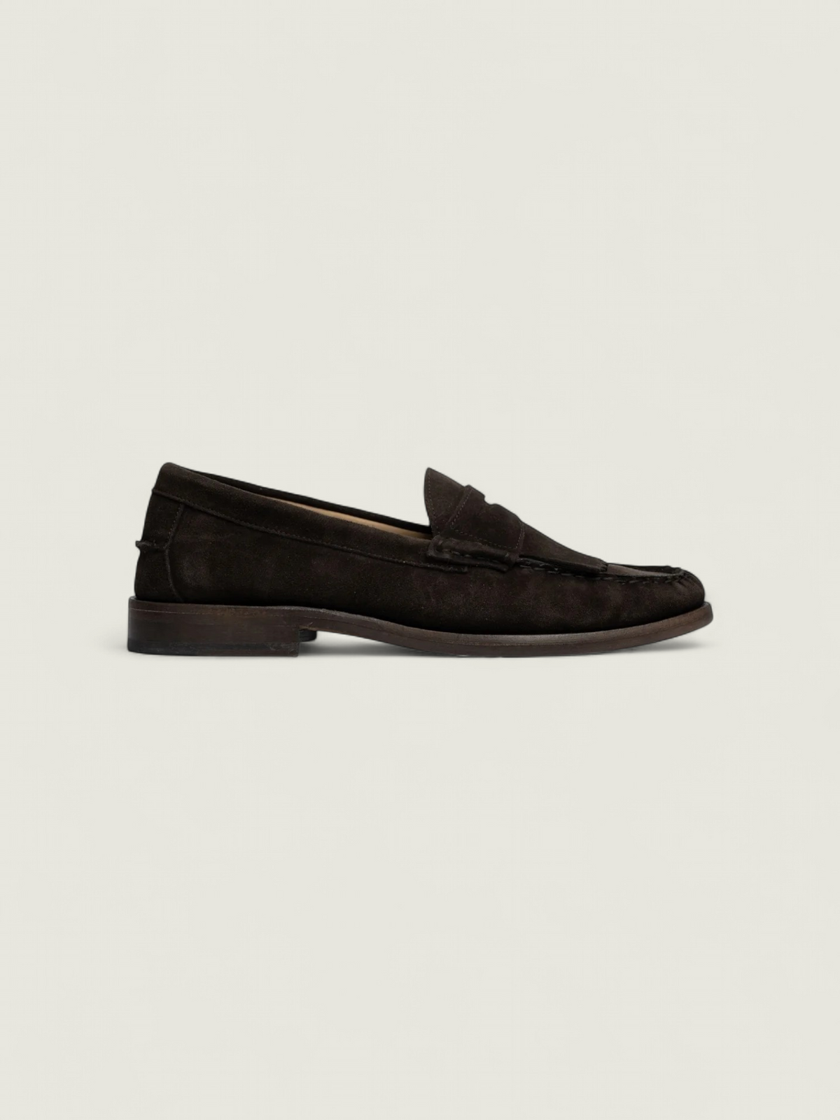 Fringe Moccasin | Dark brown